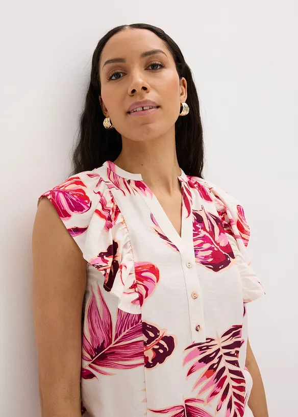 Blusa in misto viscosa fluido, bonprix