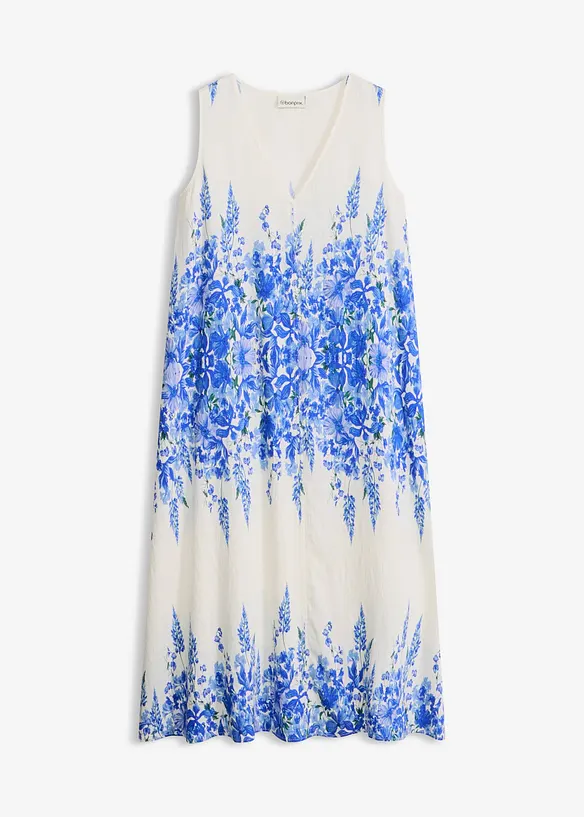 Abito midi in misto viscosa fine, bonprix