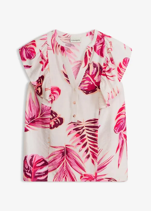 Blusa in misto viscosa fluido, bonprix