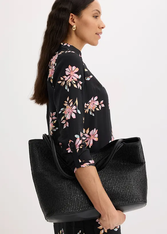 Camicia lunga in misto viscosa fluido, bonprix