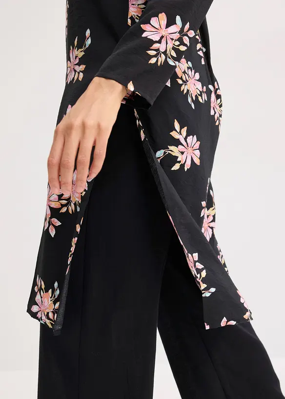 Camicia lunga in misto viscosa fluido, bonprix