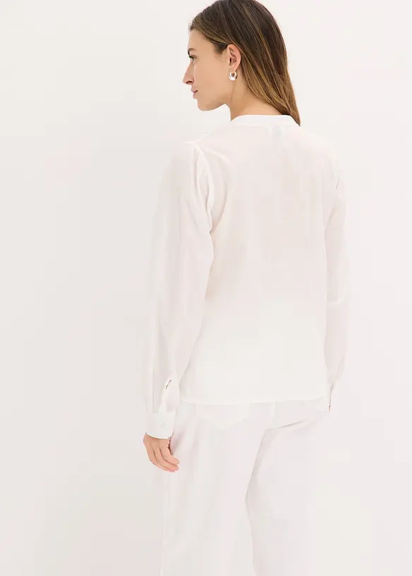 Blusa in puro cotone con ricami, bonprix