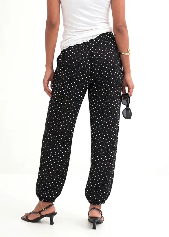 Pantaloni a palloncino in viscosa fluida, bonprix