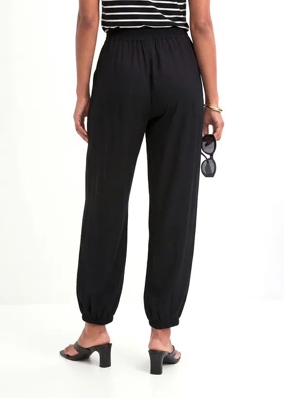 Pantaloni a palloncino in viscosa fluida, bonprix