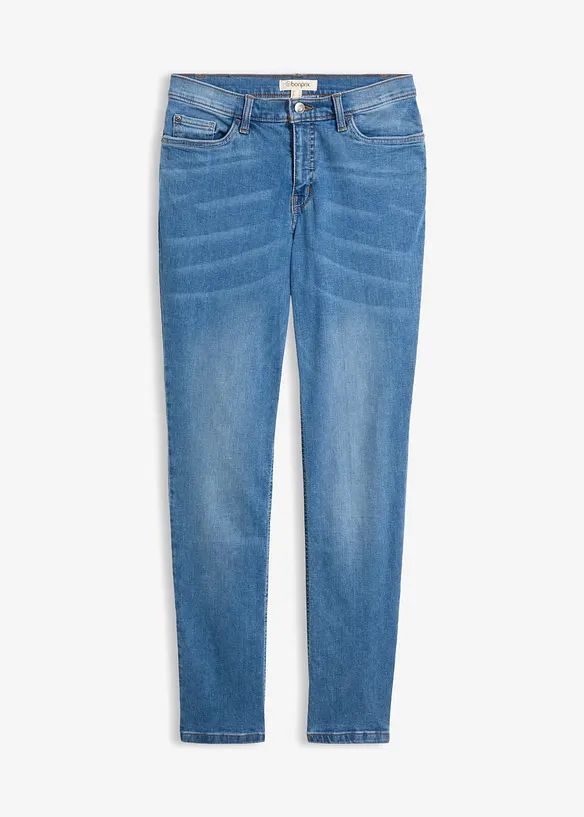 Jeans elasticizzati straight, vita media, bonprix