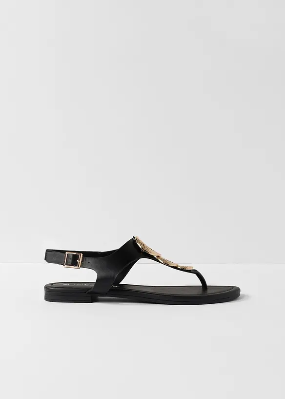 Sandali infradito con dettagli metallizzati, bonprix