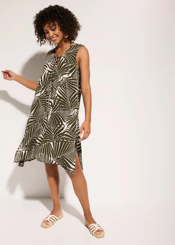 Abito da mare in crinkle operato, bonprix