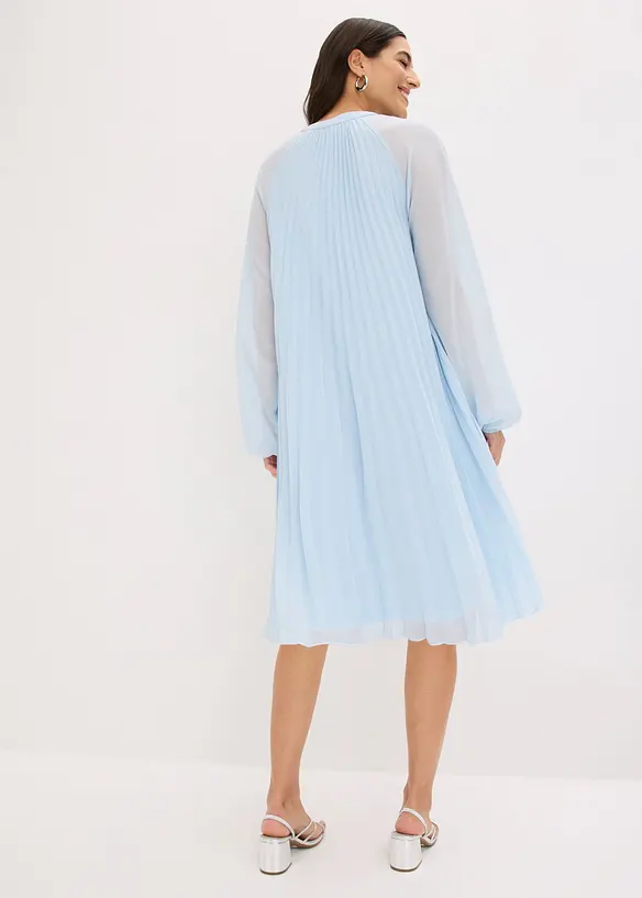 Miniabito plissettato in chiffon fine, bonprix
