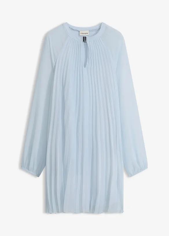 Miniabito plissettato in chiffon fine, bonprix