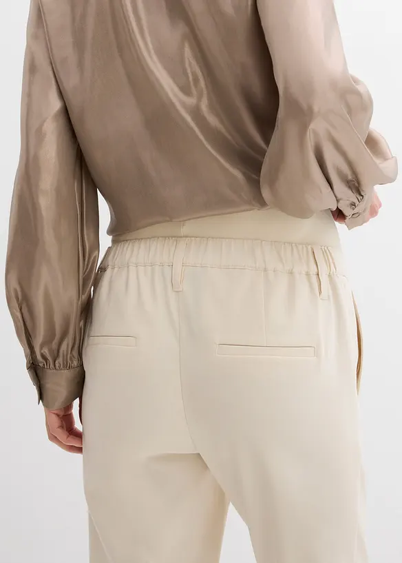 Pantaloni pr&eacute;maman elasticizzati a gamba affusolata, bonprix
