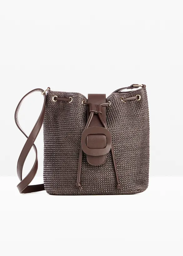 Borsa a sacco effetto paglia, bonprix
