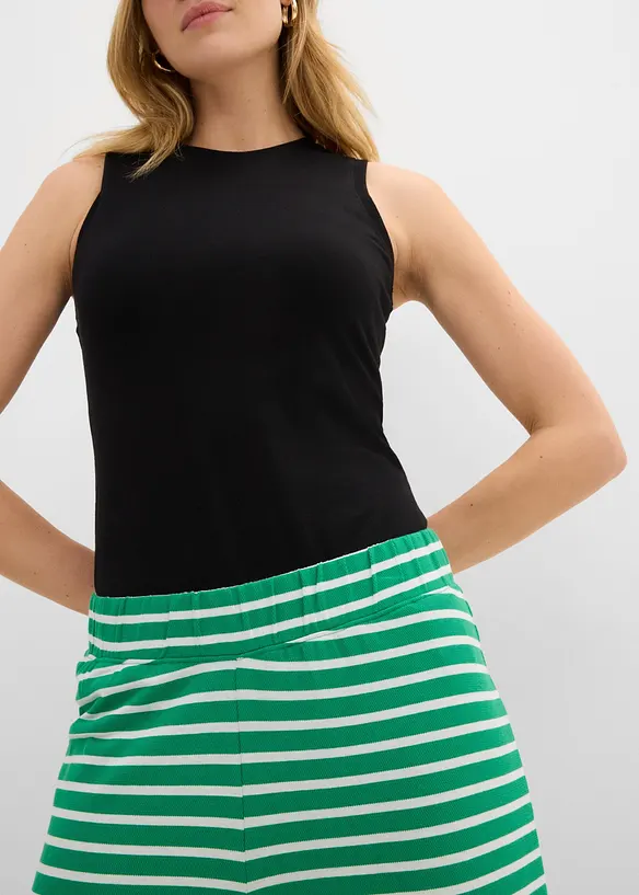 Pantaloni in felpa di cotone operato, bonprix