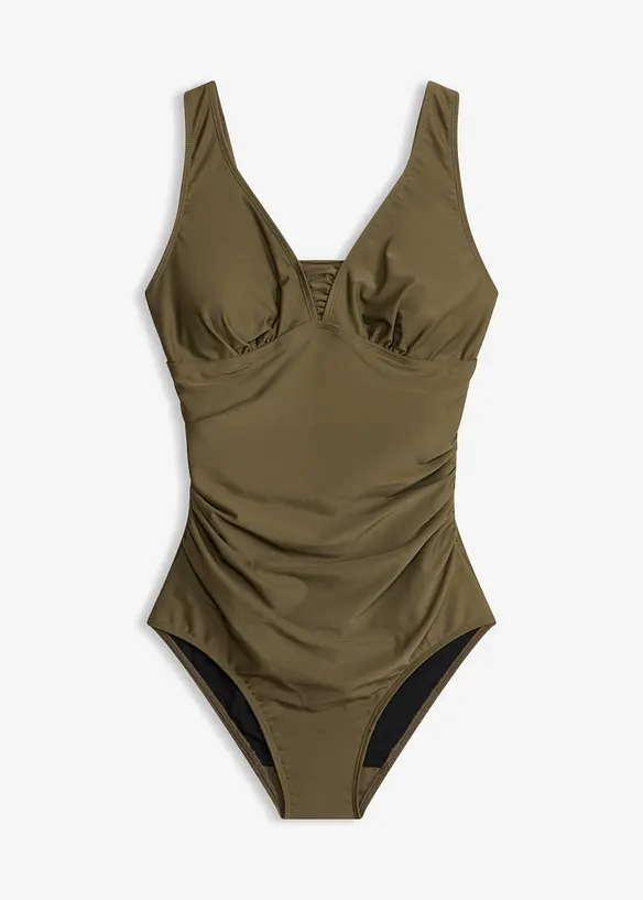 Costume intero con effetto modellante medio e spalline larghe, bonprix