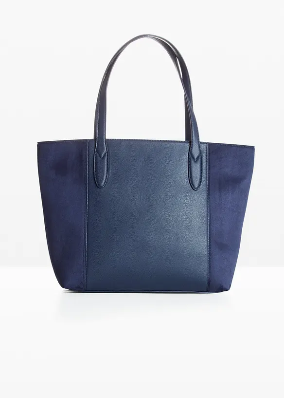 Borsa shopper grande in materiali misti, bonprix