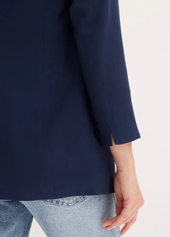 Blazer lungo in misto viscosa, bonprix