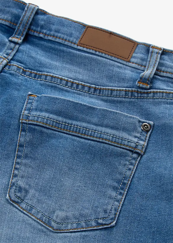 Jeans elasticizzati straight, vita media, bonprix