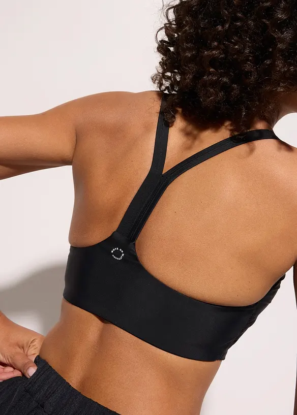 Reggiseno bikini a bustier sportivo in materiale ad asciugatura rapida, bonprix