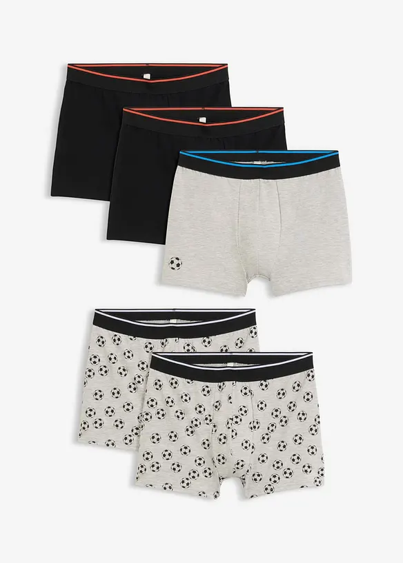 Boxer aderenti in lunghezza midi (pacco da 5), bonprix