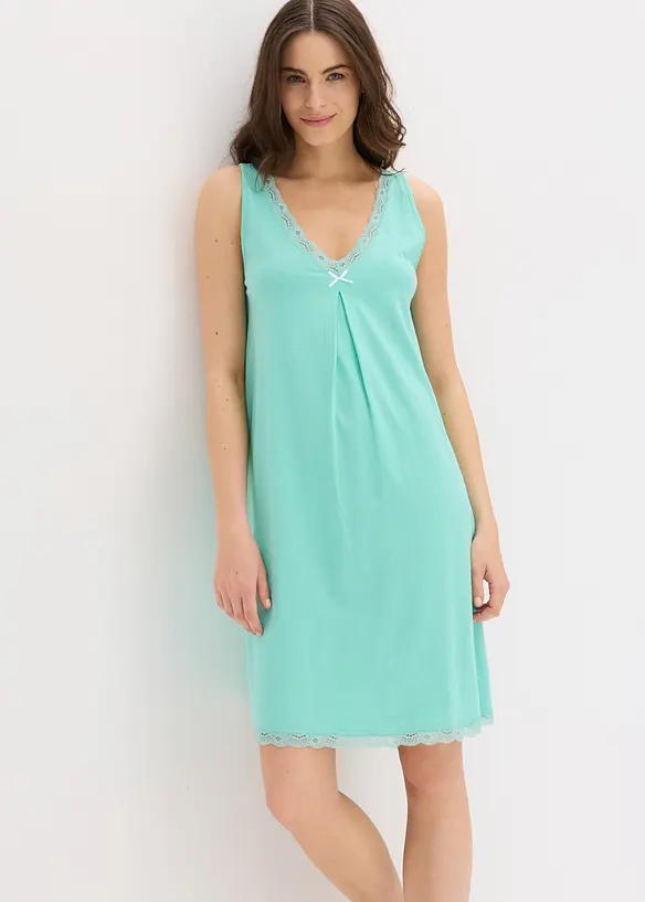 Camicia da notte corta in misto viscosa morbido, bonprix