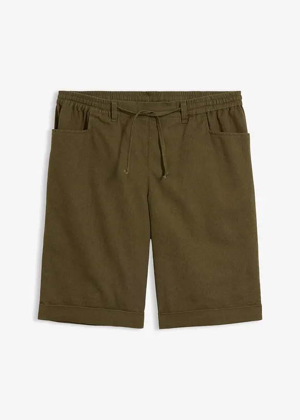 Bermuda in misto lino, bonprix