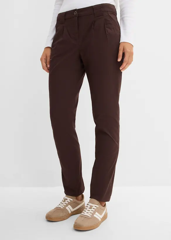 Pantaloni chino elasticizzati in misto cotone, bonprix