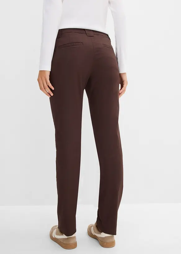 Pantaloni chino elasticizzati in misto cotone, bonprix