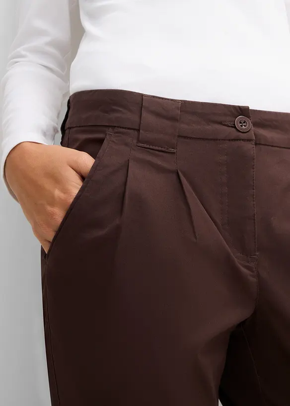 Pantaloni chino elasticizzati in misto cotone, bonprix