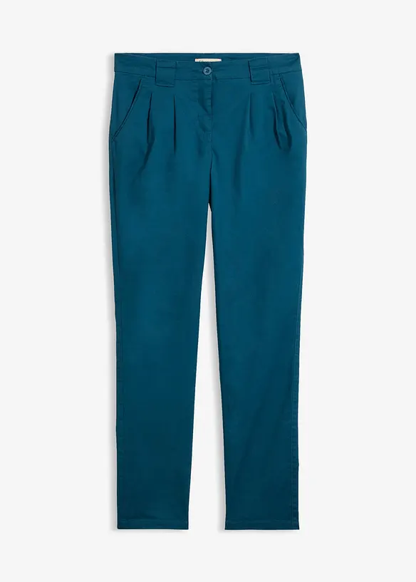 Pantaloni chino in misto cotone elasticizzato, bonprix