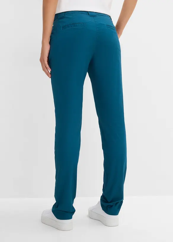 Pantaloni chino in misto cotone elasticizzato, bonprix