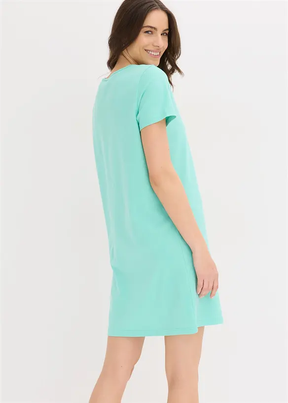 Camicia da notte in puro cotone (pacco da 2), bonprix