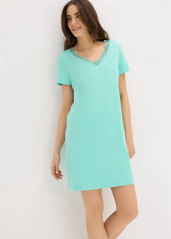 Camicia da notte in puro cotone (pacco da 2), bonprix