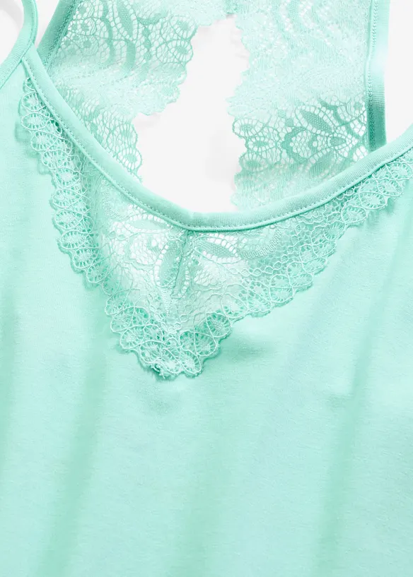 Camicia da notte con pizzo dietro, bonprix