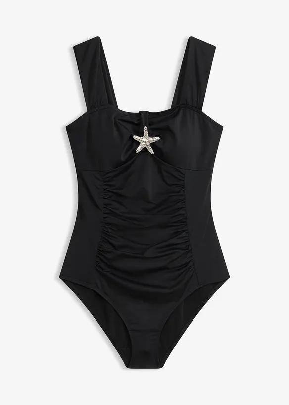 Costume intero con stella marina ed effetto modellante medio, bonprix