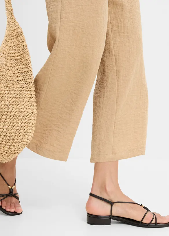 Pantaloni culotte in misto viscosa, bonprix