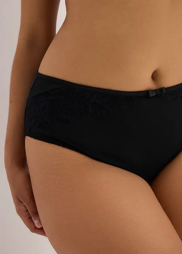 Slip alto con pizzo delicato (pacco da 2), bonprix