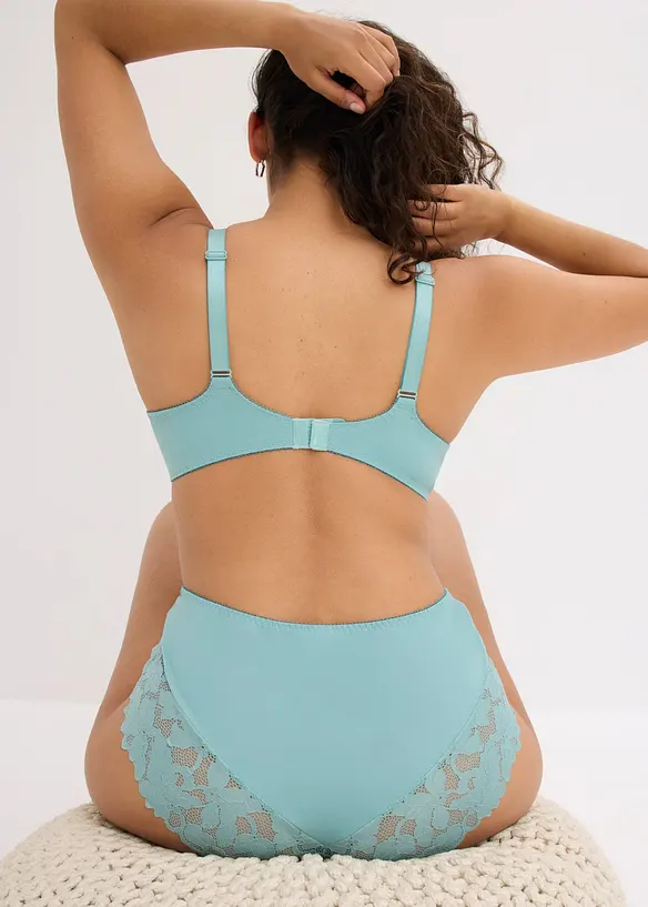 Culotte a vita alta con pizzo delicato, bonprix