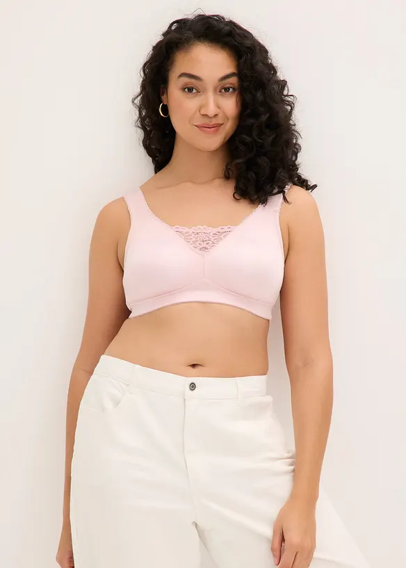 Reggiseno contenitivo senza ferretto con spalline imbottite, bonprix