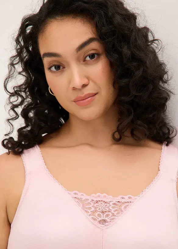 Reggiseno contenitivo senza ferretto con spalline imbottite, bonprix