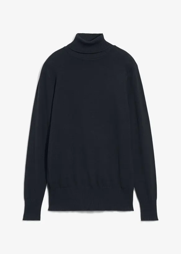 Maglione a collo alto in filato fine, bonprix