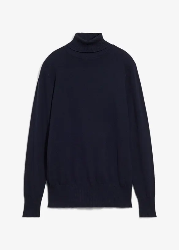 Maglione a collo alto in filato fine, bonprix