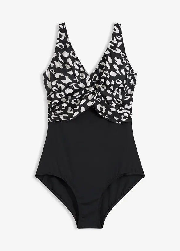 Costume intero con effetto incrociato, bonprix