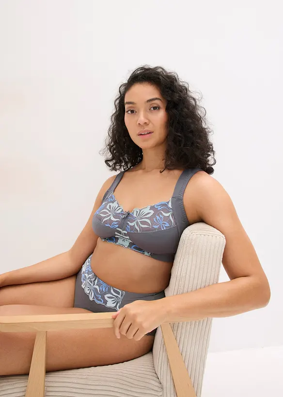Reggiseno contenitivo senza ferretto con spalline imbottite, bonprix