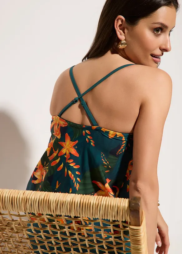 Tankini oversize con spalline staccabili (set 2 pezzi), bonprix