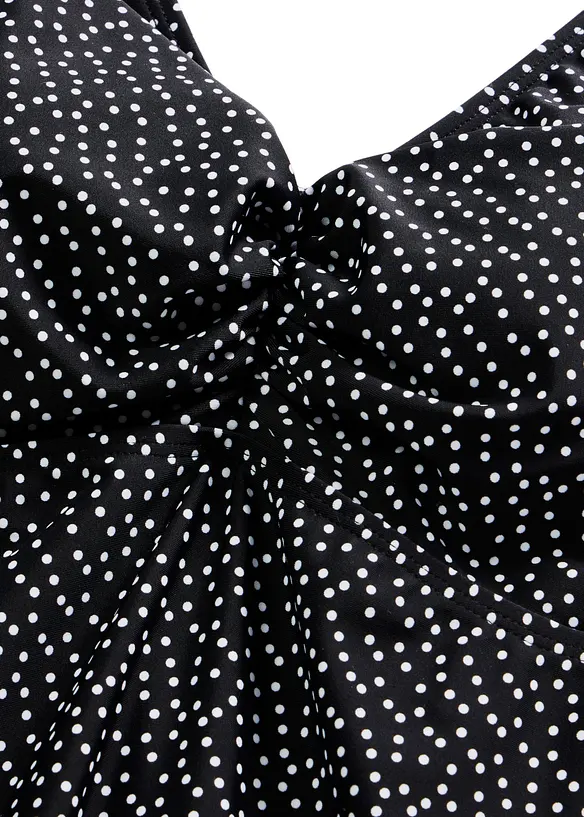 Tankini lungo con fondo a zigzag (set 2 pezzi), bonprix