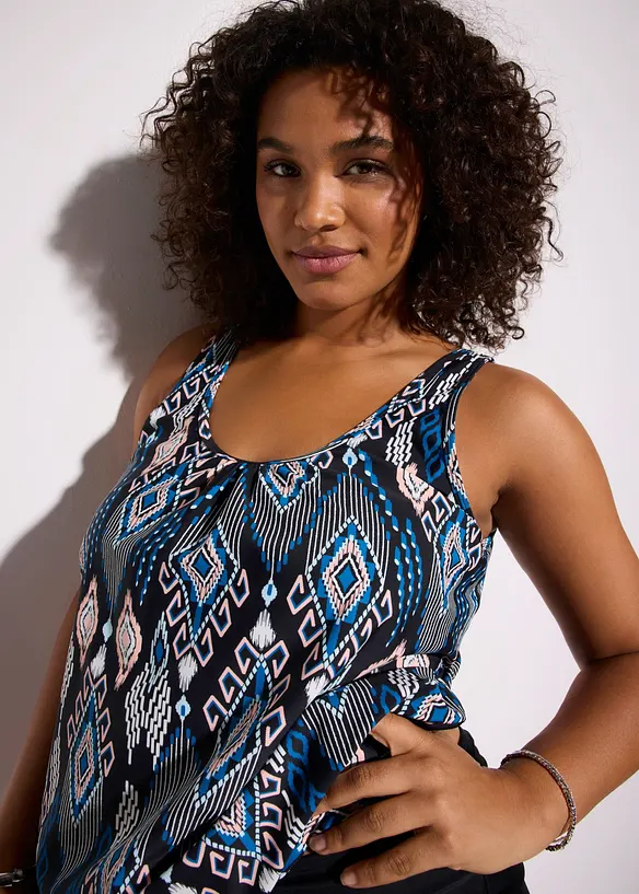 Tankini oversize  con pantaloncini (set 2 pezzi), bonprix