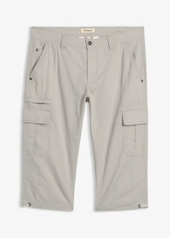 Bermuda cargo lunghi in puro cotone, regular fit, bonprix