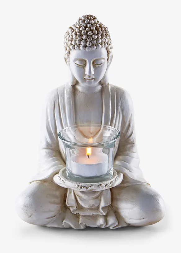 Statuetta di Buddha con portalumino, bonprix