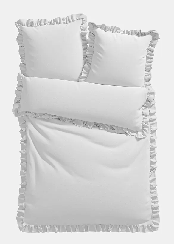 Biancheria da letto in linone con ruches, bonprix