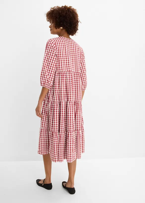 Abito tunica in misto cotone compatto, bonprix