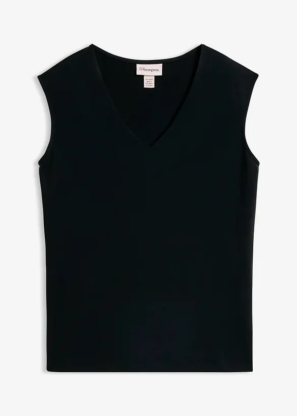 Maglia con scollo a V in puro cotone biologico, bonprix